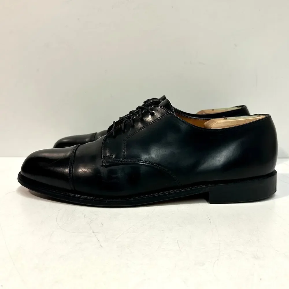 VGUC Rancourt & Co x Cole Haan Cap Toe Derby Black Calf Maine USA 11 Wide E